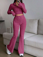 The Aria Ribbed Knit Lounge Set