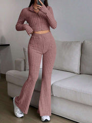 The Aria Ribbed Knit Lounge Set