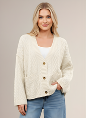 The Knitted Button Cardigan