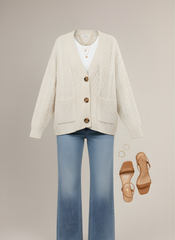 The Knitted Button Cardigan