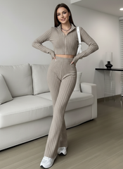 The Aria Ribbed Knit Lounge Set