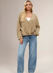 The Knitted Button Cardigan