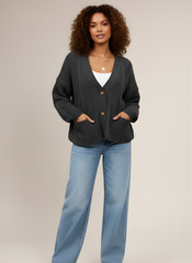 The Knitted Button Cardigan