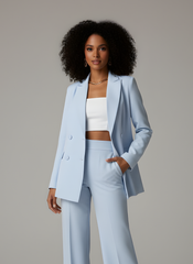 The Powder Blue Tailored Suit Set