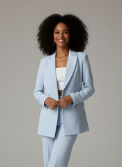 The Powder Blue Tailored Suit Set