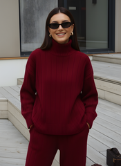 The Ribbed Knit Two-Piece Set