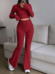 The Aria Ribbed Knit Lounge Set