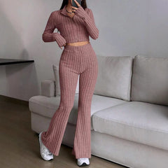The Aria Ribbed Knit Lounge Set