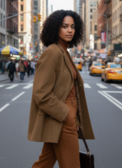 Women's Suede-Look Blazer Jacket