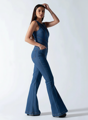 The Denim Curve Jumpsuit