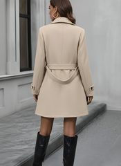 Apricot Socialite Trench Coat