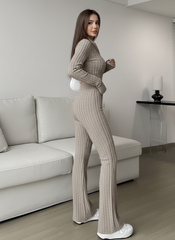 The Aria Ribbed Knit Lounge Set