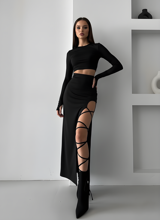 The Asymmetric Cutout Two-Piece Set