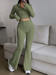 The Aria Ribbed Knit Lounge Set