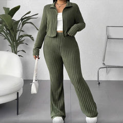 The Aria Ribbed Knit Lounge Set