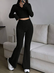 The Aria Ribbed Knit Lounge Set