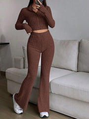 The Aria Ribbed Knit Lounge Set