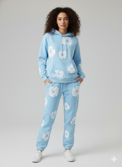 Cloud Print Streetwear Set