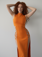 Criss-Cross Cut-Out Dress