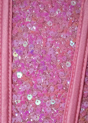 Endless Serenade Sequin Drape Mini Dress - Pink
