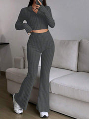 The Aria Ribbed Knit Lounge Set