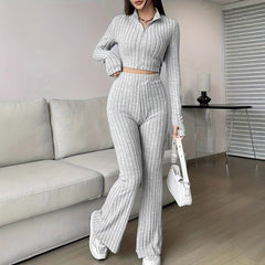 The Aria Ribbed Knit Lounge Set