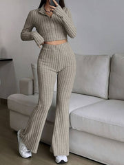 The Aria Ribbed Knit Lounge Set