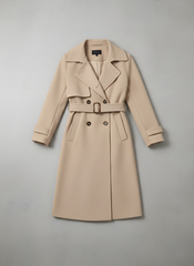 Apricot Socialite Trench Coat
